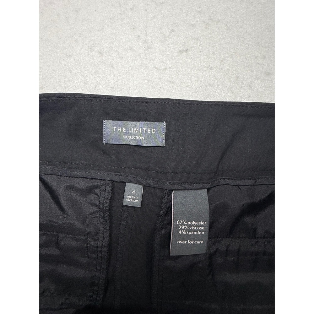 The Limited Collection Womens Black Straight Leg Dress Pants Size 4 Professional - Picture 3 of 3